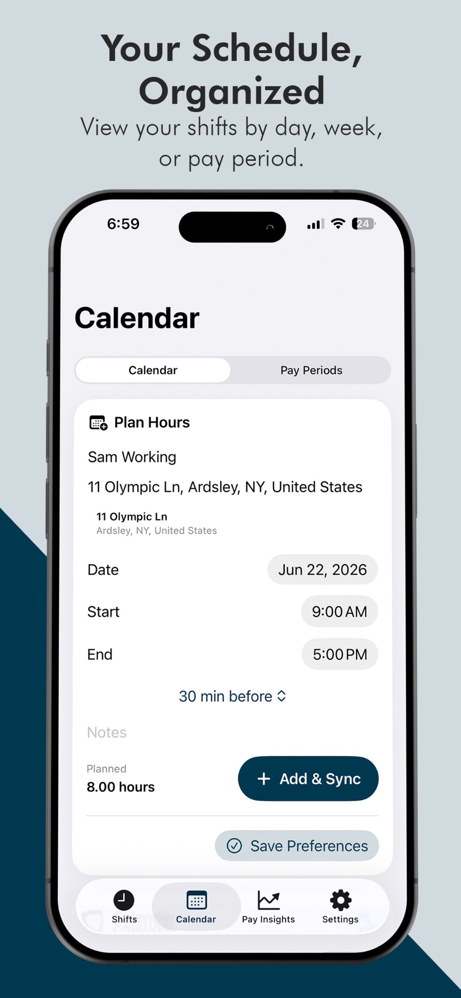 Your Schedule, Organized