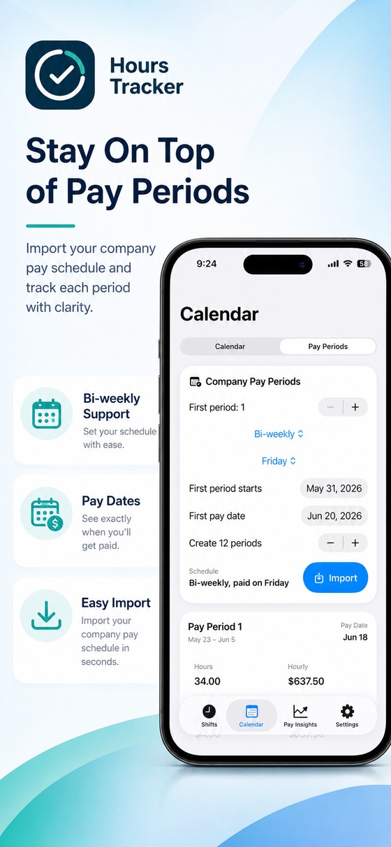 Stay on top of pay periods
