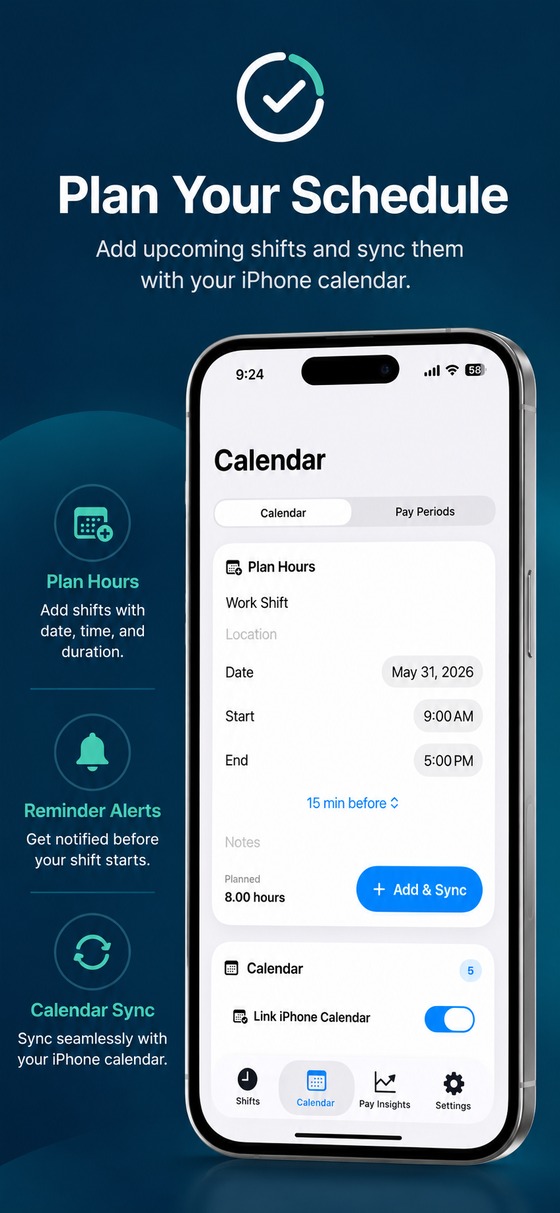 Plan your schedule